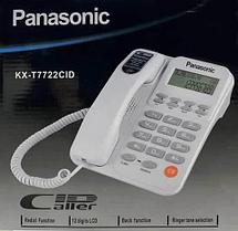 Телефонный аппарат проводной с LCD-экраном Panasonic KX-TT772xCID (Белый)