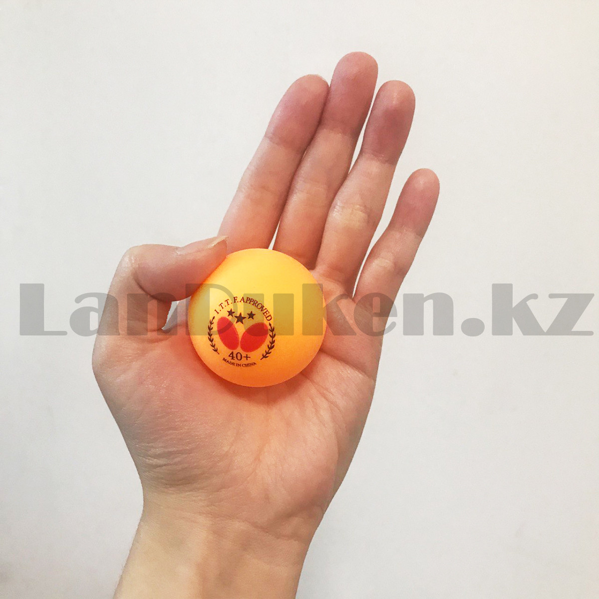Мячи для настольного тенниса набор 3 шт оранжевые - фото 2 - id-p103686284
