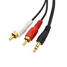 Кабель 3.5 M - 2RCA M, 1.5м
