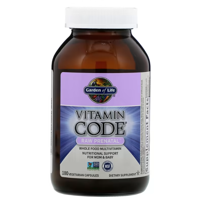 Vitamin Code, RAW Prenatal, 180 капсул Garden of Life - фото 3 - id-p103687418