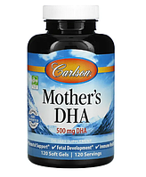 Carlson, ДГК для кормящих мам, 500 мг, 120 желатиновых капсул