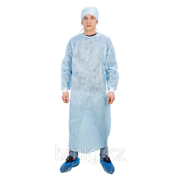 Стерильные одноразовые медицинские халат с манжетом, в идеальной упаковке - фото 3 - id-p103695426