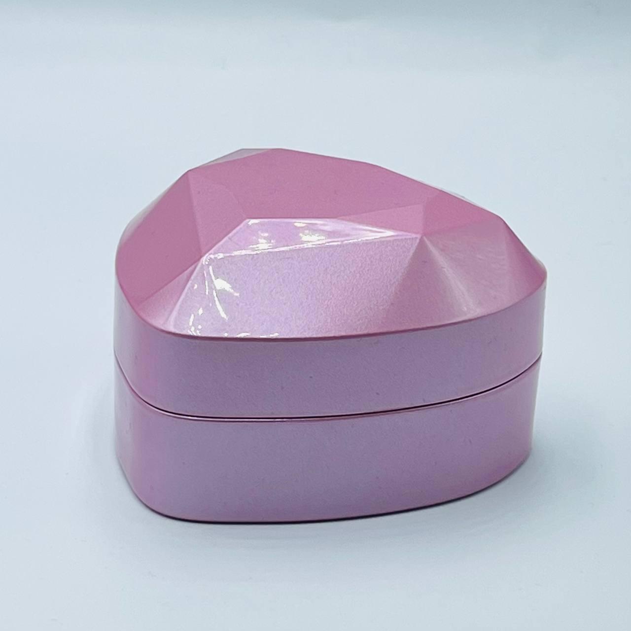 Ювелирная коробочка розовое сердце для кольца с подсветкой 19375-118 - фото 1 - id-p103695645