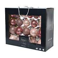 Kaemingk Набор шаров Christmas, стекло, розовая гамма 42шт
