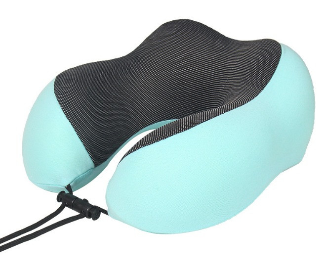Подушка для путешествий с эффектом памяти, голубая