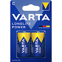 Батарейки щелочные VARTA High Energy Longlfie Power C/LR14, 2 шт