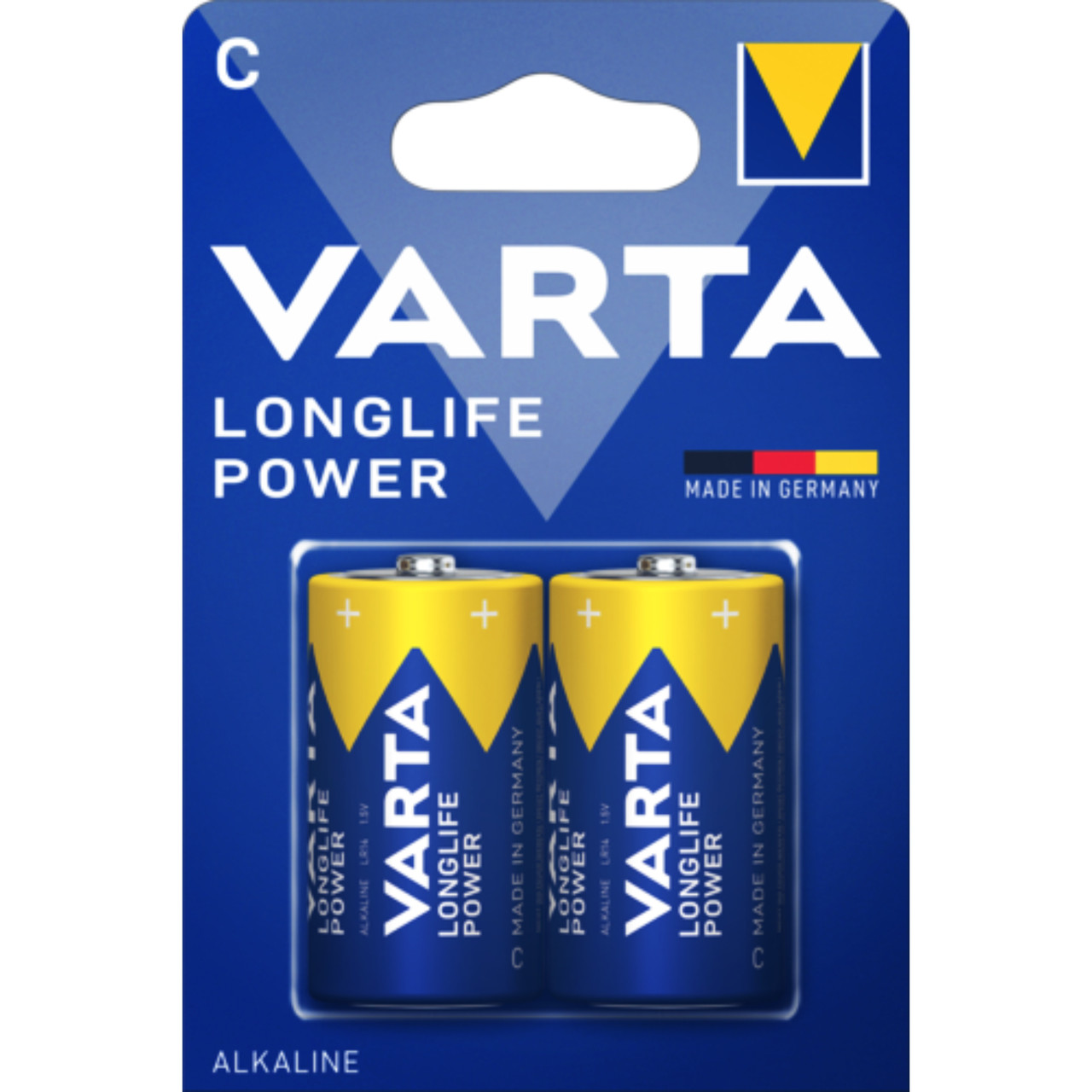 Батарейки щелочные VARTA High Energy Longlfie Power C/LR14, 2 шт - фото 1 - id-p86363045