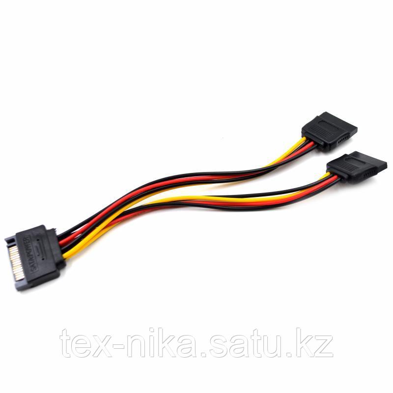 Кабель переходник SATA M - SATA F x2