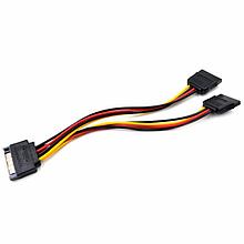 Кабель переходник SATA M - SATA F x2