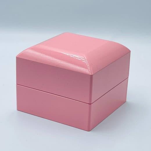 Ювелирная коробочка розовая для кольца большая с подсветкой 19375-71