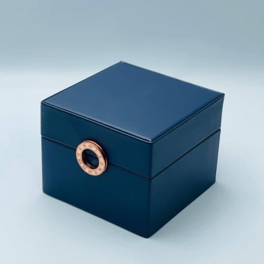 Ювелирная коробочка синяя для кольца 19375-79
