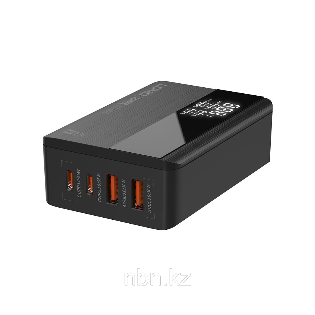Универсальное зарядное устройство LDNIO A4808Q 65W 2*USB-C 2*USB Чёрный - фото 2 - id-p103705264