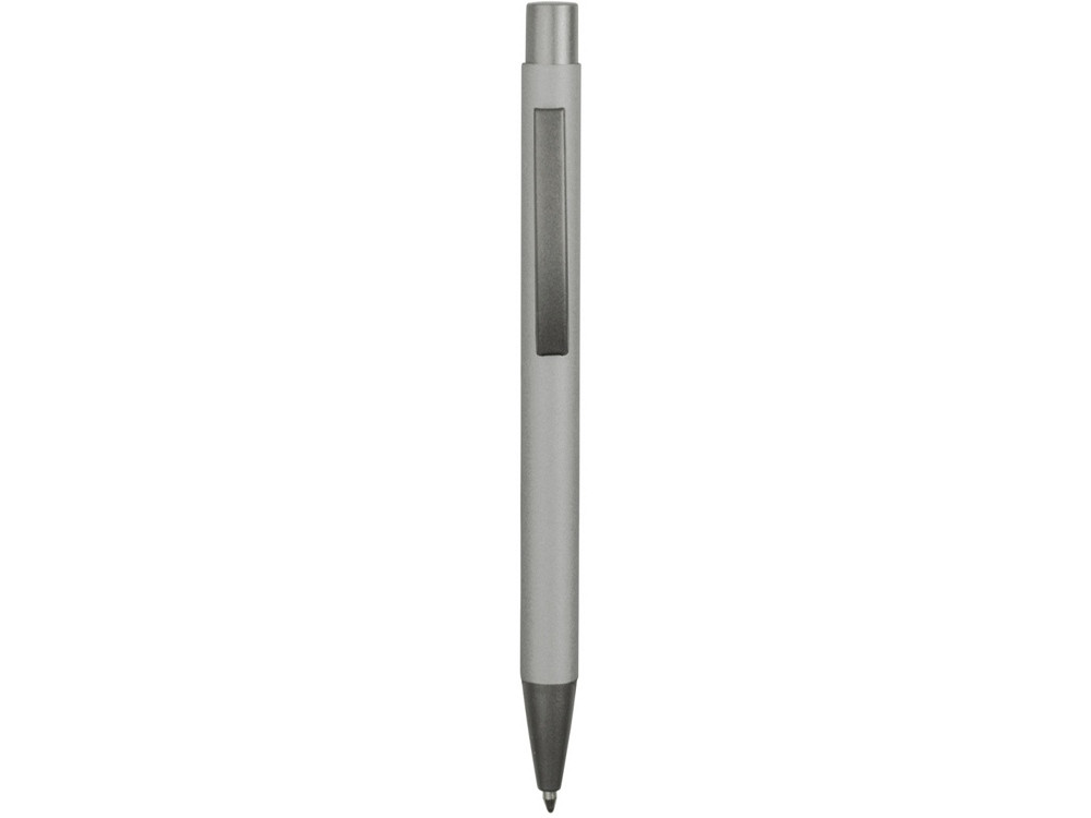 Ручка металлическая soft touch шариковая Tender, серебристый/серый - фото 2 - id-p65547151