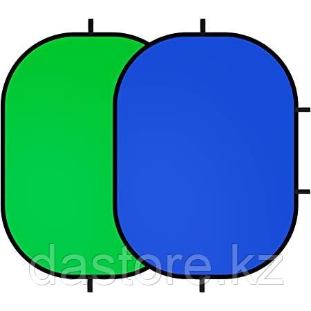 E-Image Раскладной фон Хромакей зеленый/синий 150*200см collapsible, фото 2