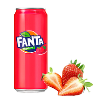 Fanta Strawberry Клубника 325 ml Тайланд  (24 шт-упак)