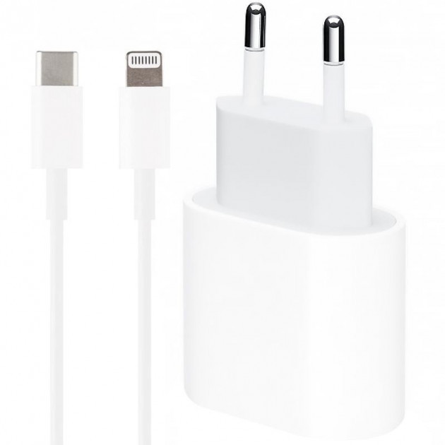 Зарядное устройство Apple 20W USB-C Power Adapter + Apple USB-C - Lightning 1 м