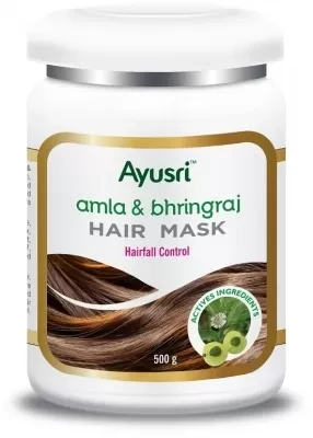 Маска против выпадения волос Амла и Брингарадж (Amla and Bhringraj Hair Mask) Ayusri, 500 г
