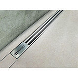 Желоб BERGES водосток SUPER Slim 600, матовый хром, S-сифон D50 H60 боковой, фото 2
