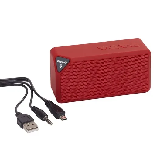 Bluetooth колонка CUBOID (Красный) - фото 1 - id-p103719624