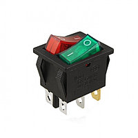 Кнопка электрическая 2 клавиши 16A 250V ( красная+зелёная)
