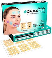 Кросс тейпы для лица CROSS TAPE BEAUTY 2,8 см × 3,6 см (размер B)