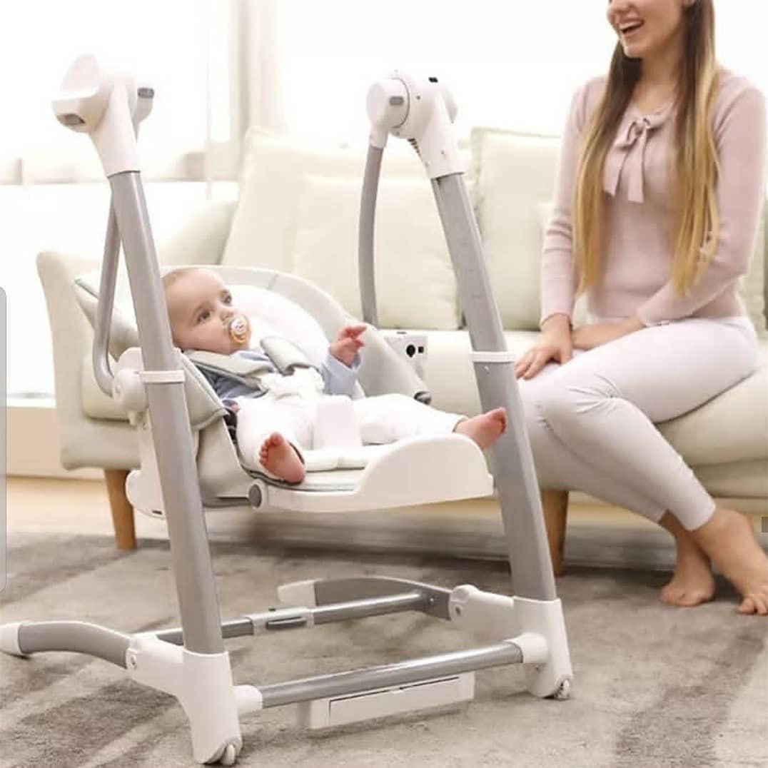 Стульчик для кормления 3 в 1 с электро качелей Maribel SG116