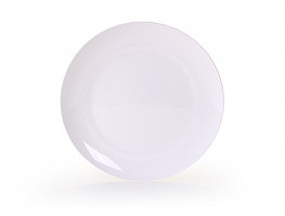 Костяной фарфор АККУ тарелка 26,5см шар (24)