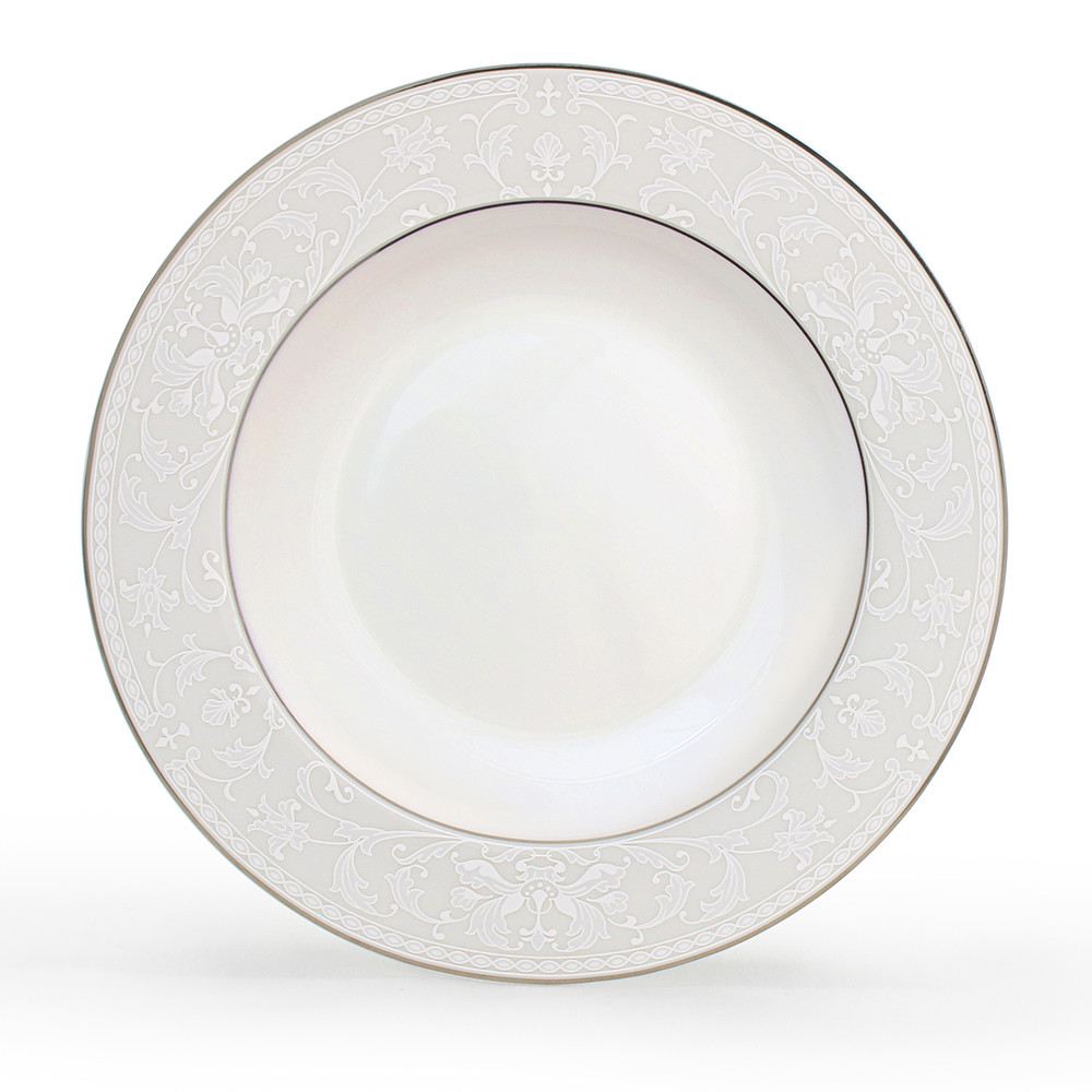 Костяной фарфор АККУ Адажио тарелка суповая полупорционная 350 мл, 23 см (36) - фото 1 - id-p103721866