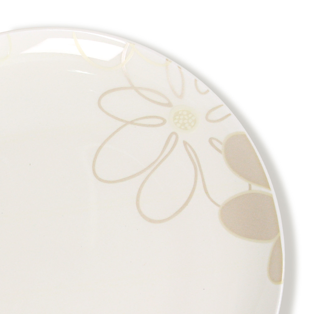 Костяной фарфор АККУ тарелка круглая 26,5 см Магнолия (24) - фото 3 - id-p103721957