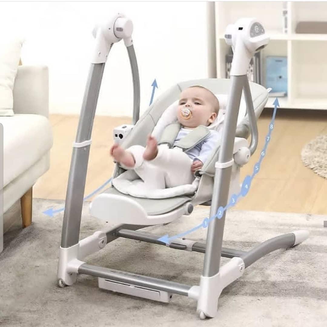 Стульчик для кормления 3 в 1 с электро качелей Maribel SG116