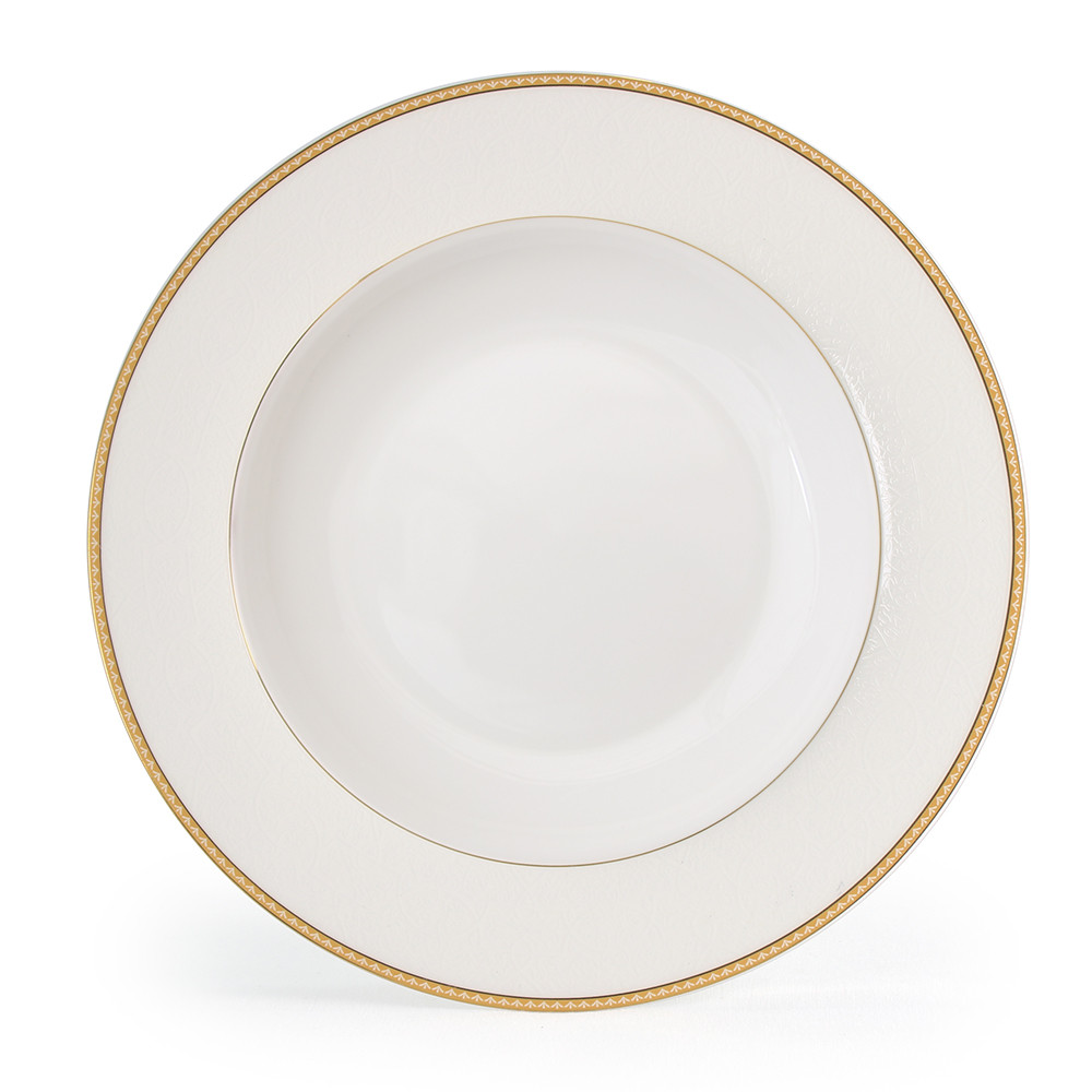 Костяной фарфор АККУ Грация тарелка суповая полупорционная 350 мл,23 см (36) - фото 1 - id-p103722322