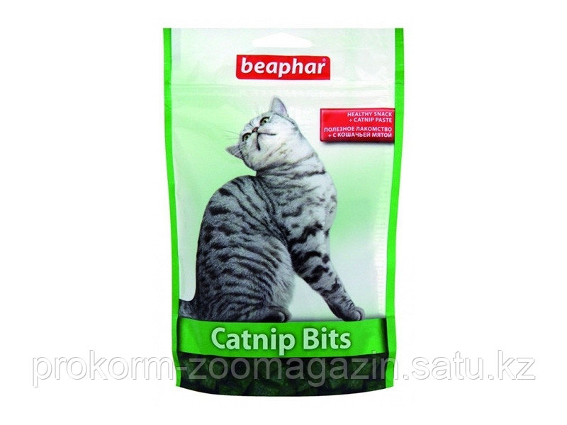 Beaphar Catnip Bits Лакомство для кошек подушечки с кошачьей мятой, 35 гр - фото 1 - id-p103724840