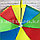 Зонтик для декора  маленький 43 см радужный с кружевами, фото 3