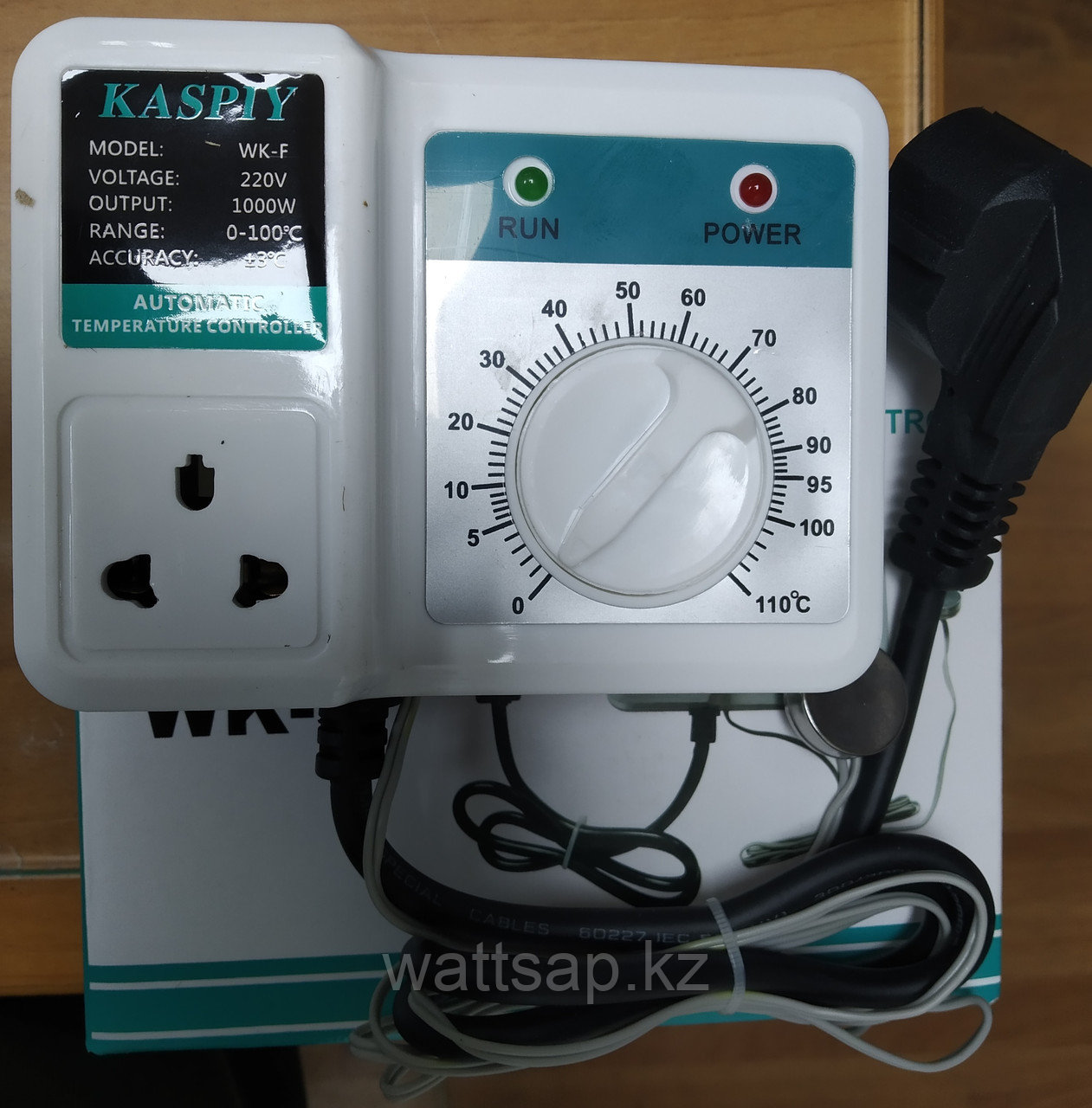 Термостат - регулятор температуры Kaspiy WK-F, 0-110C, 1 кВт - фото 1 - id-p103734257