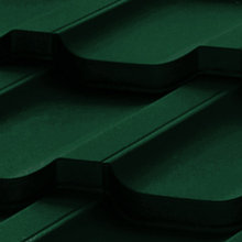 Металлочерепица Панорама МАТТ 0,4 мм Зеленый