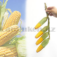 Искусственная кукуруза декоративный муляж зеленый 30 см