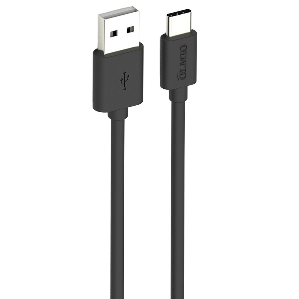 Кабель Olmio USB 2.0 - USB type-C 2м 2.1 черный