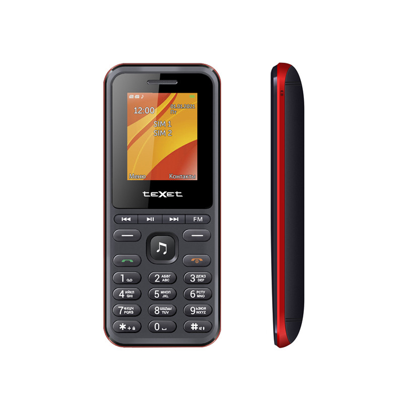 Мобильный телефон Texet TM-316 черно-красный
