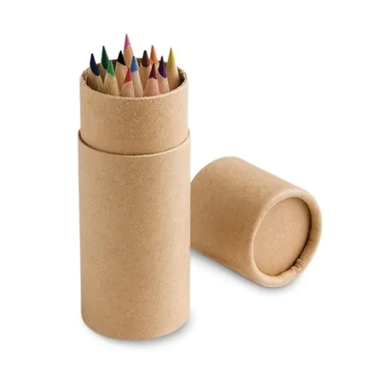 Набор цветных карандашей CYLINDER (Бежевый/крафт) - фото 1 - id-p103742800