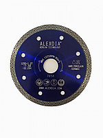 Тонкий алмазный отрезной диск для резки кафельной и др. плиток 125 мм, ALEXDIA