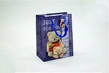 Картонный пакет "Мишка 3D" (230*180*100 мм.)