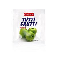 Гель TUTTI-FRUTTI ЯБЛОКО серии OraLove одноразовая упаковка 4 г.