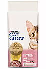 Cat Chow Kitten, Кэт Чау корм для котят с курицей, уп.400гр.