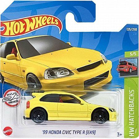 Hot Wheels Модель Honda Civic Type R (EK9), '99 желтый - фото 1 - id-p103742378