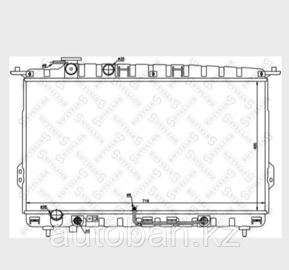 Радиатор охлаждения Hyundai Sonata EF 1998-2005 АККП V-2.0-2.4-2.5