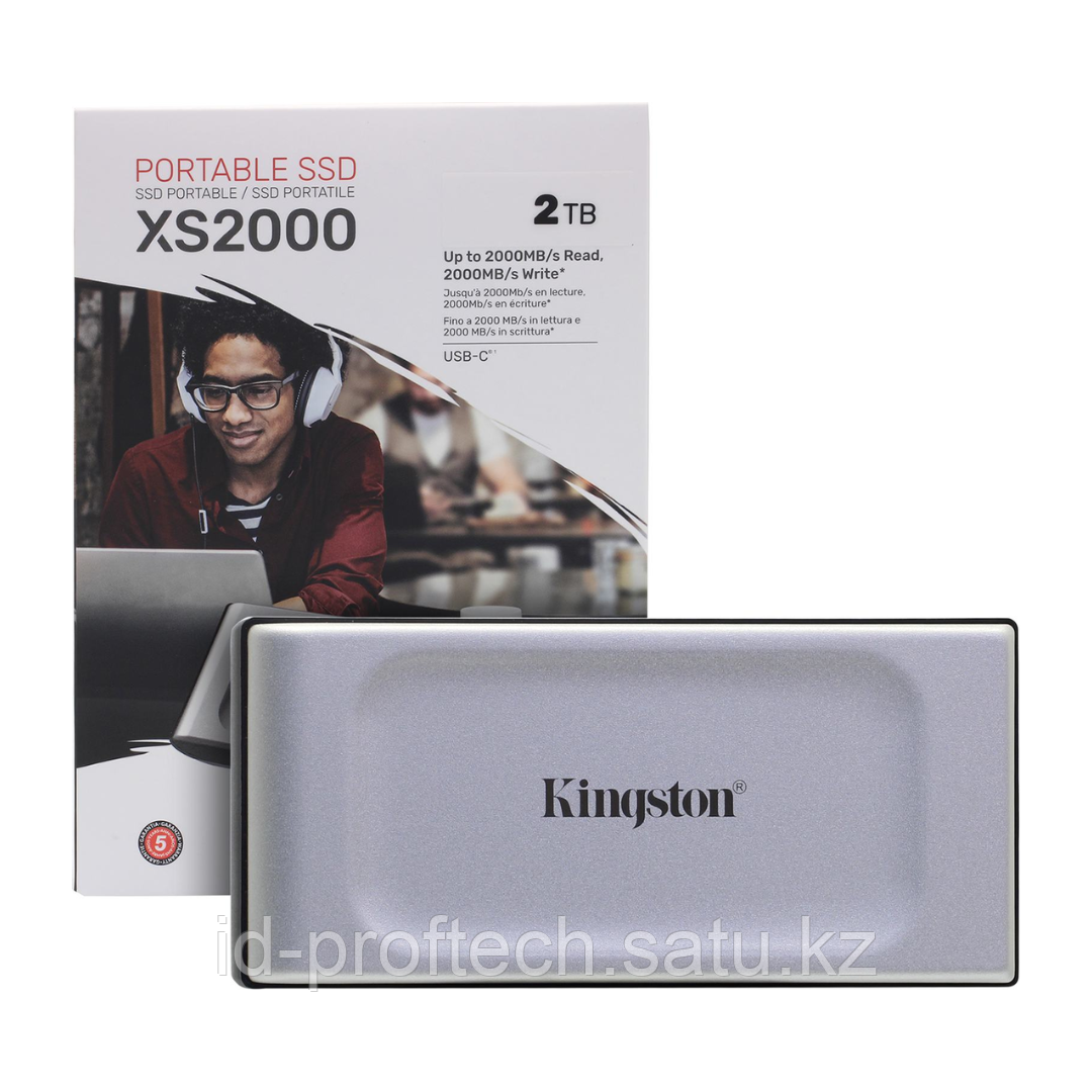 Внешний SSD Kingston SXS2000-2000G USB 3.2 Gen 2x2 USB Type-C до 2000 мб-с