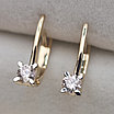 Золотые серьги с бриллиантами 0.53Ct VS2/J, VG-Cut, фото 6