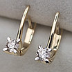 Золотые серьги с бриллиантами 0.53Ct VS2/J, VG-Cut, фото 5