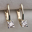 Золотые серьги с бриллиантами 0.53Ct VS2/J, VG-Cut, фото 8