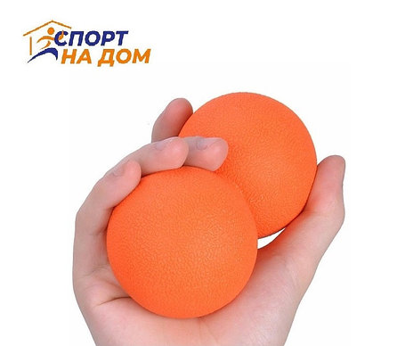 Массажный шарик "арахис" "Massage Ball" (цвет оранжевый), фото 2